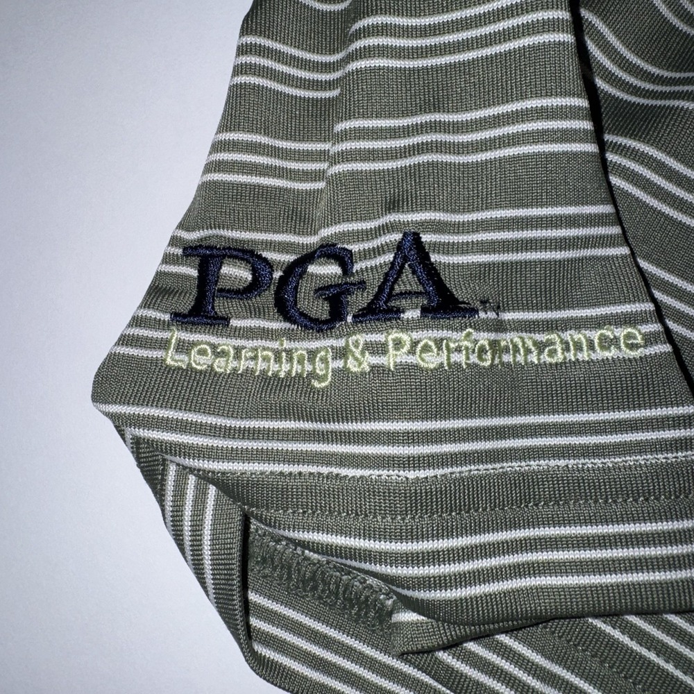 Men's XL Under Armour Professional Golfers Of America PGA Striped Golf Polo - Picture 5 of 6